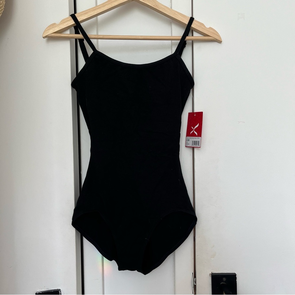 NWT black Capezio Leotard, M